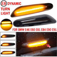 Dynamisch knipperlicht ZWART BMW E90 E91 E92 E93 E60 E87 E82 E46 STEKKER AANSLUITING
