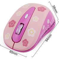 Hello Kitty draadloze kinder muis roze