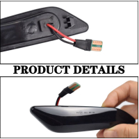 Dynamisch knipperlicht ZWART Fiat Tipo Egea Alfa Romeo 156 147 Chrysler Ypsilon Iii Lancia Delta