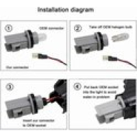 Dynamisch knipperlicht WIT BMW E90 E91 E92 E93 E60 E87 E82 E46 STEKKER AANSLUITING