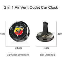 Exclusief Fiat Abarth Klokje | Verlicht | Inclusief Doosje & Auto Bevestigingsset