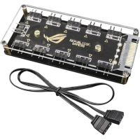 Republic of Gamers fan controller 10 voudig 5V 3pins AURA RGB