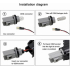 Dynamisch knipperlicht ZWART BMW E90 E91 E92 E93 E60 E87 E82 E46 STEKKER AANSLUITING