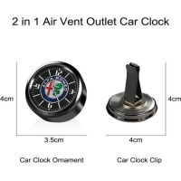 Exclusief Alfa Romeo Klokje | Verlicht | Inclusief Doosje & Auto Bevestigingsset