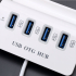 OTG USB hub met telefoonhouder en 4 x USB 3.0 aansluiting (Apple look)