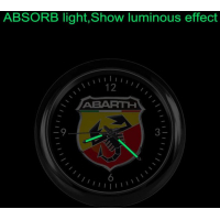Exclusief Fiat Abarth Klokje | Verlicht | Inclusief Doosje & Auto Bevestigingsset