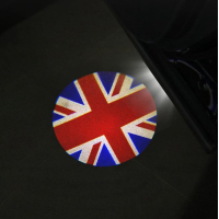 Engelse vlag Logo Projector - Portier voertuigverlichting - Auto deur verlichting - Set van 2 - Portierverlichting - MINI Cooper