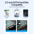 HDD SSD behuizing retro tape cassette bandje style SATA 2.5 inch