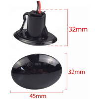 Dynamisch knipperlicht ZWART Fiat 500, Ford Ka, Lancia, Maserati, Alfa 4C