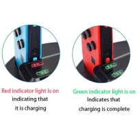 8 in 1 Nintendo Switch Charging Dock Station | Oplader voor 4 Joy-Con Controllers | Type-C | 5V 2A