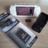 PSP 1004  wit Complete Set  + 64GB game card met TOP-games