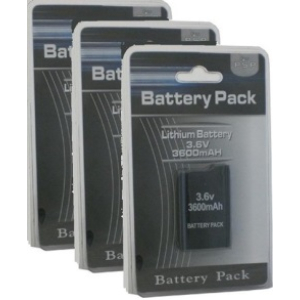 Batterij accu voor PSP 1000 serie 3600mAh 3 pack