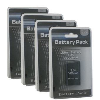 Batterij accu voor PSP 1000 serie 3600mAh 4 pack