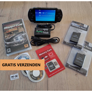 PSP 1004 zwart complete set 