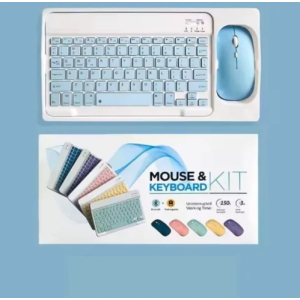 Draadloze Muis en Toetsenbord voor MAC, PC en Ipad. (Windows, IOS en Android) in cadeau-verpakking kleur BLAUW Draadloze Muis en Toetsenbord voor MAC, PC en Ipad. (Windows, IOS en Android) in cadeau-verpakking kleur BLAUW