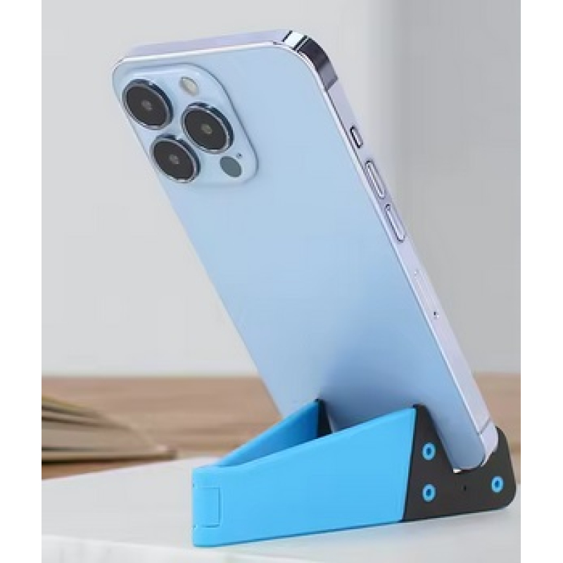 Telefoon standaard – Mobiele standaard – V-vormig - Opvouwbare houder – Verstelbaar – Ondersteuning – Smartphones – Tablets – Handsfree – Herbruikbaar - Duurzaam