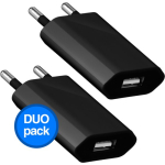 2 stuks Universele USB stekker – USB adapter – Geschikt voor iPhone en Samsung – USB lader – USB oplaadadapter