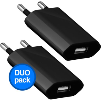 2 stuks Universele USB stekker – USB adapter – Geschikt voor iPhone en Samsung – USB lader – USB oplaadadapter