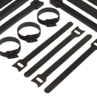 Kabelbinders Klittenband Hersluitbaar - 50 Stuks - Tie Wraps - Kabel Organiser - Zwart