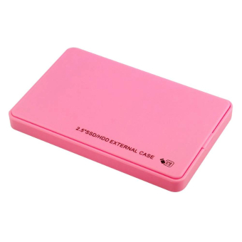 Roze Plug and Play SSD / HDD 2.5 externe harde schijf behuizing