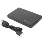 Plug and Play SSD / HDD 2.5 externe harde schijf behuizing ZWART