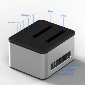 Alles-in-1 HDD Docking 2.5 " en 3.5" IDE SATA aluminium Alles-in-1 HDD Docking 2.5 " en 3.5" IDE SATA aluminium