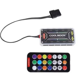 Coolmoon fan controller 12 Fan + 2 LED strip 5V 6pins RGB Coolmoon fan controller 12 Fan + 2 LED strip 5V 6pins RGB