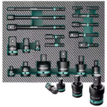  20 delige 1/4,  3/8,  1/2 slagdop verloop en adapter set