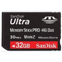 Memory stick PRO duo voor PSP of camera van 32 MB. tot 32 GB.