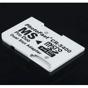 CR 5400 Photofast voor PSP Dual Tf Micro SD kaart naar 2x 32GB Micro SD
