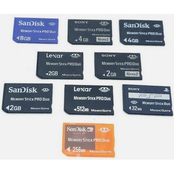 Memory stick PRO duo voor PSP of camera van 32 GB to 32 MB