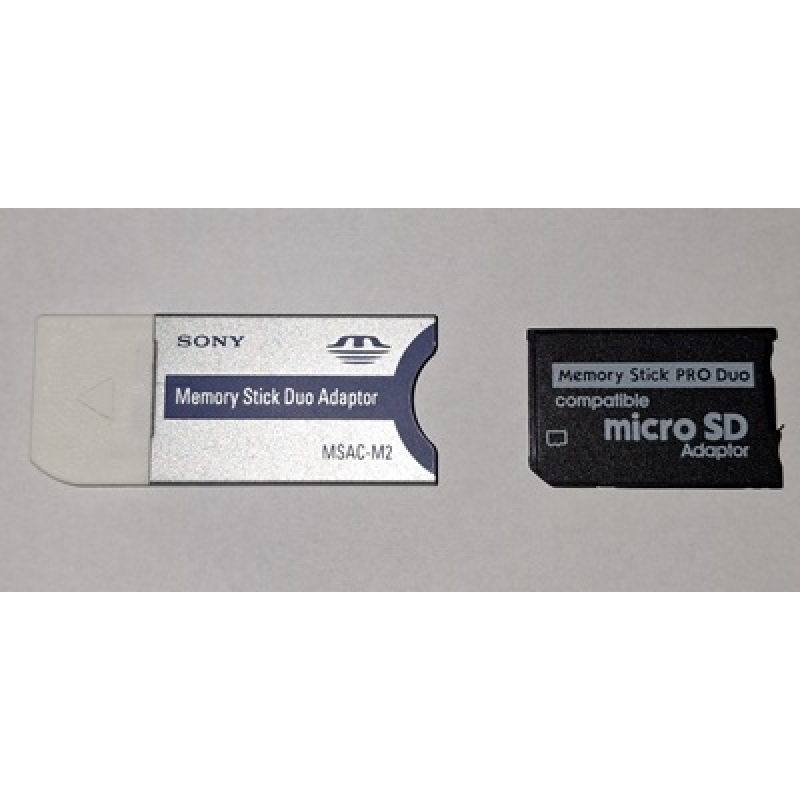 Memorystick adaptor + microSD adaptor kaart