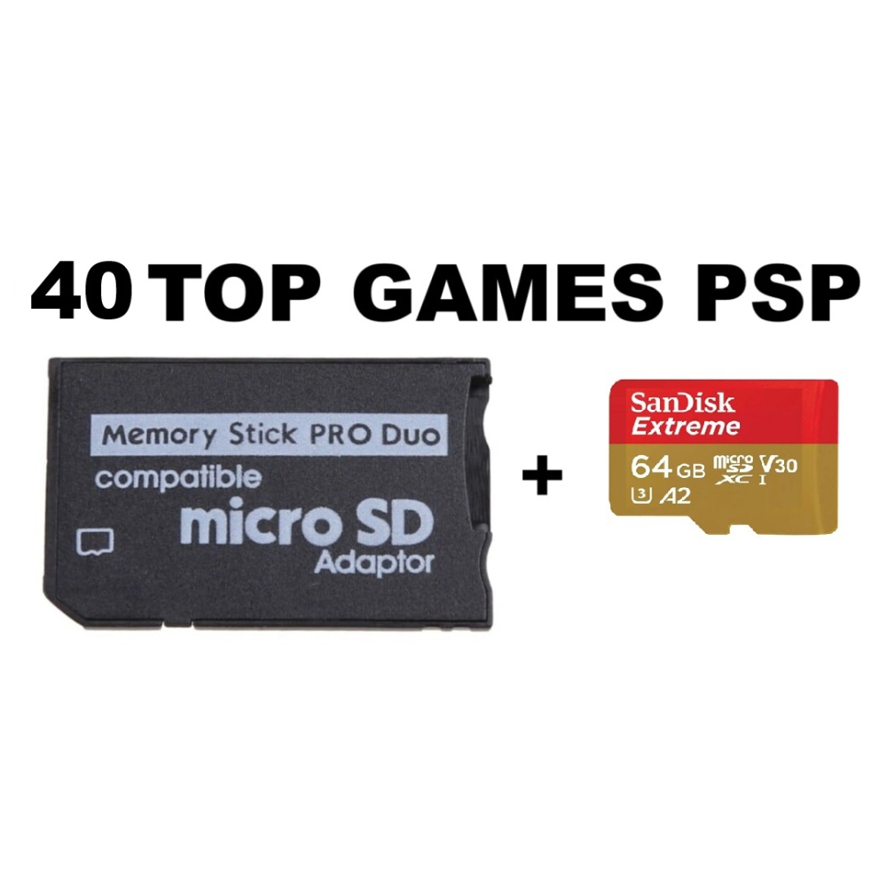 Micro SD met 40 toptitels voor PSP