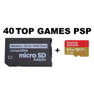 Micro SD met 40 toptitels voor PSP