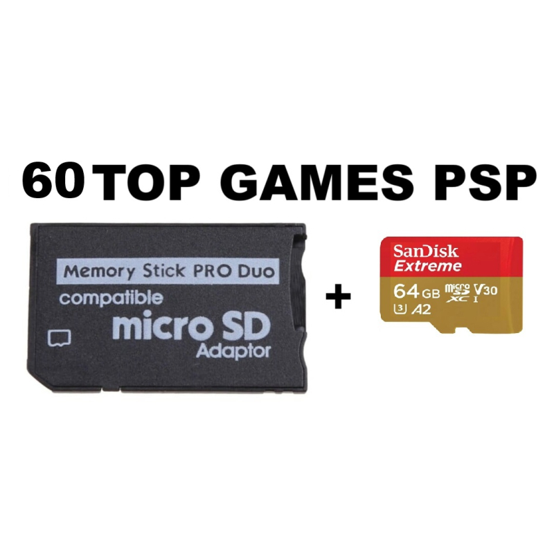 Micro SD met 60 toptitels voor PSP