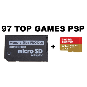 Micro SD met 60 toptitels voor PSP Micro SD met 60 toptitels voor PSP
