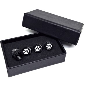 ventieldopjes met hond/kat poot in mooie cadeau-verpakking. ventieldopjes met hond/kat poot in mooie cadeau-verpakking.