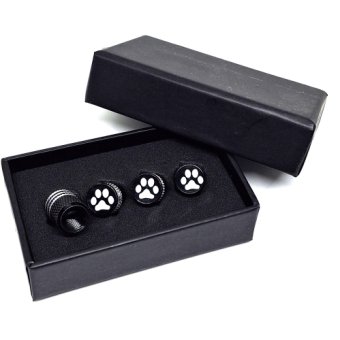 ventieldopjes met hond/kat poot in mooie cadeau-verpakking.