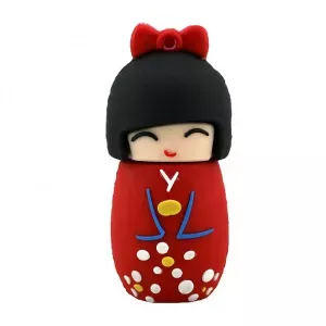 USB stick 32GB Japans meisje in kimono Rood USB stick 32GB Japans meisje in kimono Rood