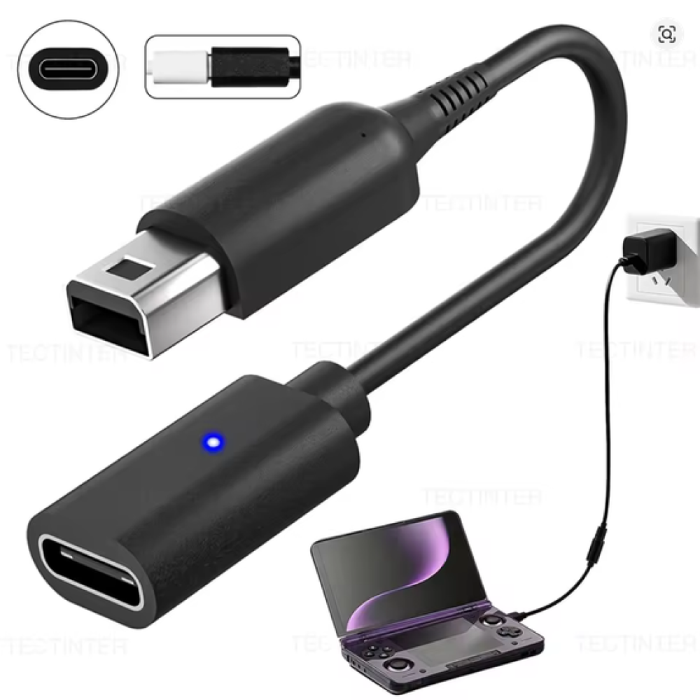 Nintendo DS Laadkabel - Universele Oplader voor DS, DSi, 3DS & 2DS Consoles