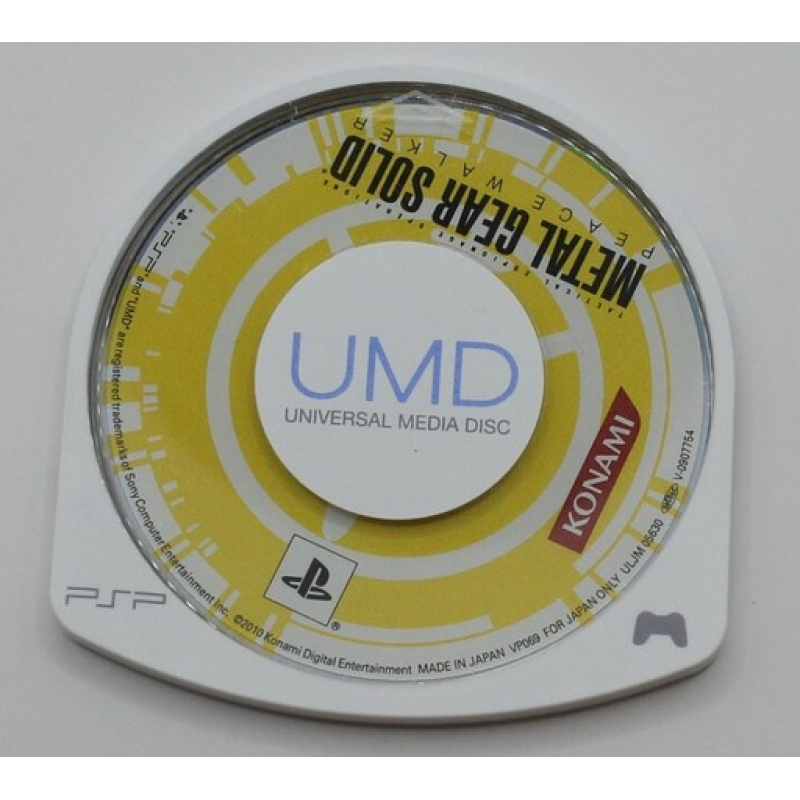 PSP  Metal Gear Solid Peace Walker unboxed version