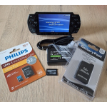 PSP 2004  zwart 10 games naar keuze op SD kaart