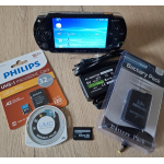 PSP 1004  zwart zeer net + 10 games naar keuze op SD kaart
