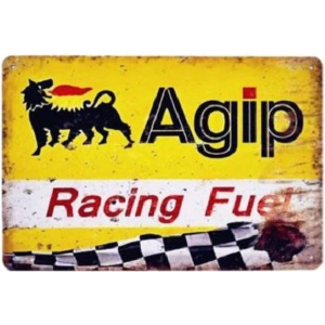 Agip Racing Fuel Retro bord