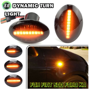 Dynamisch knipperlicht ZWART Fiat 500, Ford Ka, Lancia, Maserati, Alfa 4C