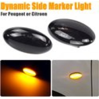 Dynamisch knipperlicht ZWART Voor Peugeot 307 206 407 107 607 Citroen C1 C2 C3 C5
