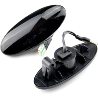 Dynamisch knipperlicht ZWART voor Nissan Tiida C11 Note E11 NE11 Micra K12 NP300 Navara D40 Qashqai J10