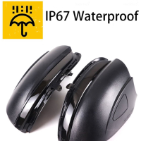 Dynamisch knipperlicht ZWART GOLF 6 (zonder gat voor instapverlichting).