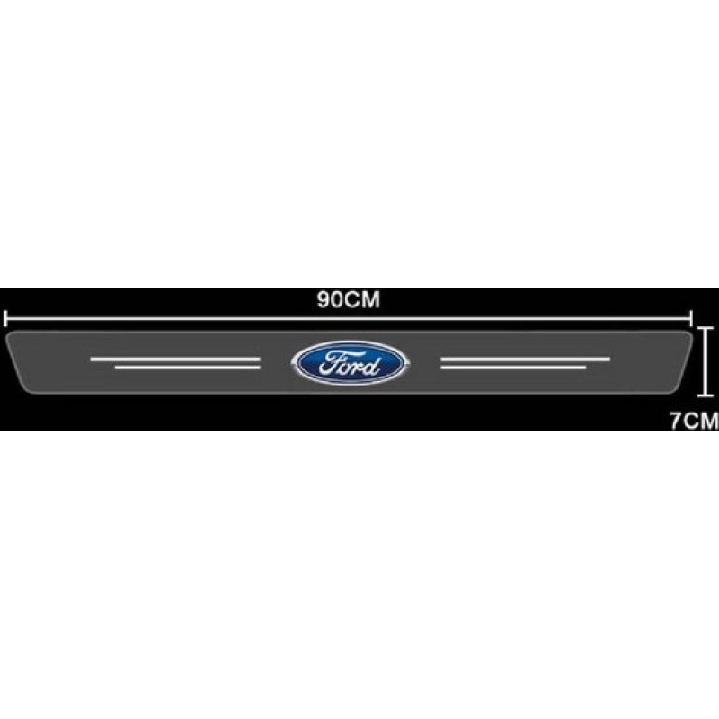 FORD kofferbak bescherm sticker transparant 90 cm.