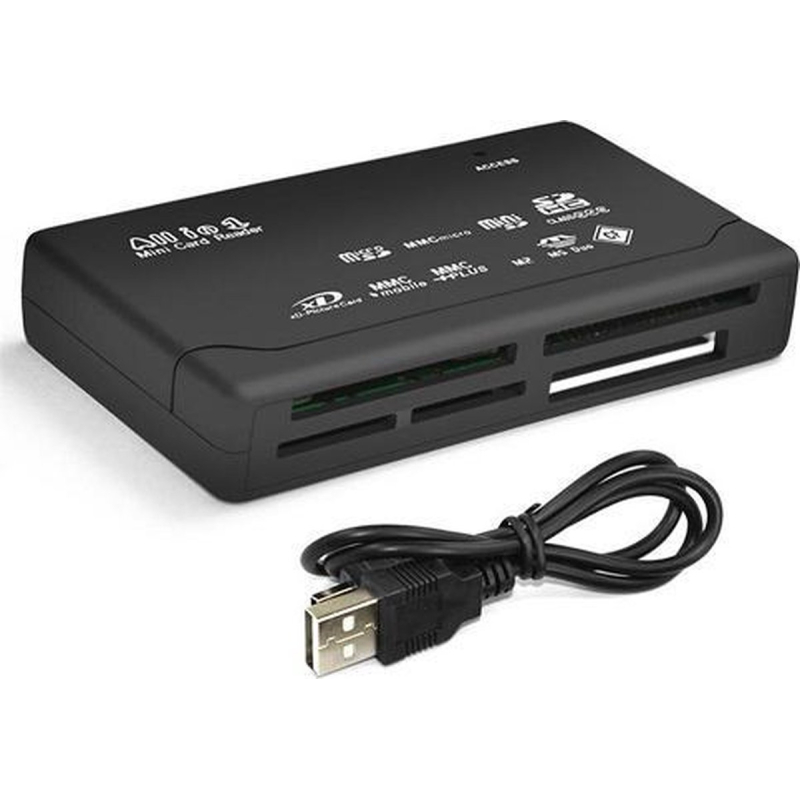 All in 1 plug & play USB 2.0 Multi Card Reader